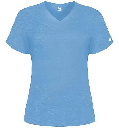 Badger Sportswear 4962 Triblend Performance Women' in Columbia blue heather front view
