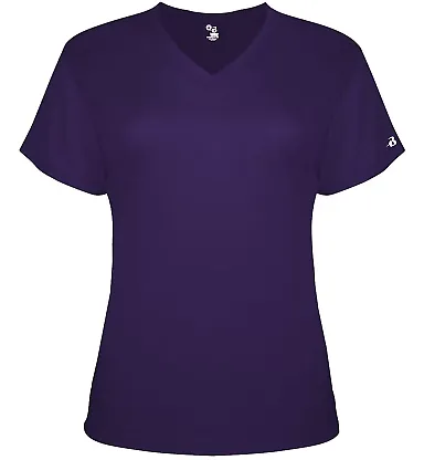 Badger Sportswear 4962 Triblend Performance Women' in Purple front view