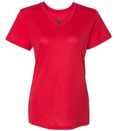 Badger Sportswear 4962 Triblend Performance Women' Red front view