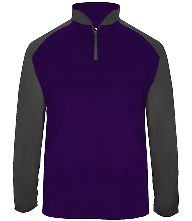 Badger Sportswear 4006 Ultimate SoftLock™ Sport  Purple/ Graphite front view