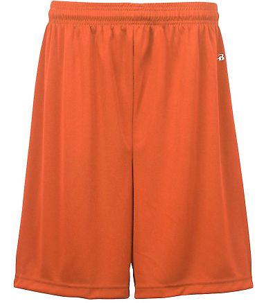 Badger Sportswear 2107 B-Dry Youth 6" Shorts in Burnt orange front view