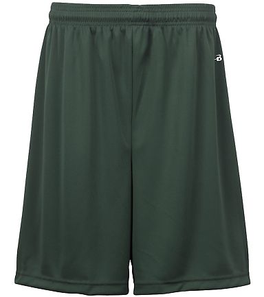 Badger Sportswear 2107 B-Dry Youth 6" Shorts in Forest front view