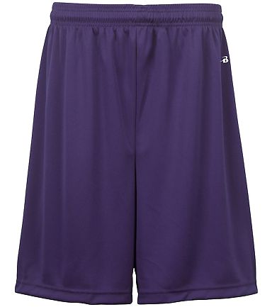 Badger Sportswear 2107 B-Dry Youth 6" Shorts in Purple front view
