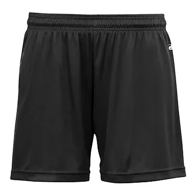 Badger Sportswear 2116 B-Core Girl's Shorts Black front view