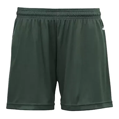 Badger Sportswear 2116 B-Core Girl's Shorts Forest front view