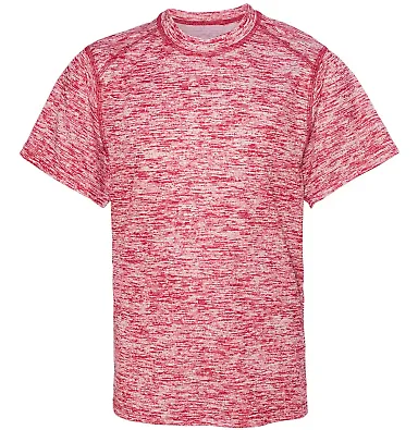 Badger Sportswear 2191 Blend Youth Short Sleeve T- Red front view