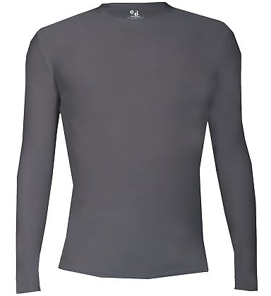 Badger Sportswear 2605 Pro-Compression Youth Long  in Graphite front view