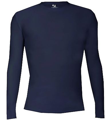 Badger Sportswear 2605 Pro-Compression Youth Long  in Navy front view