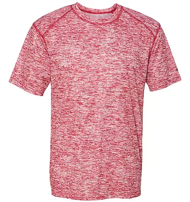 Badger Sportswear 4191 Blend Short Sleeve T-Shirt Red front view