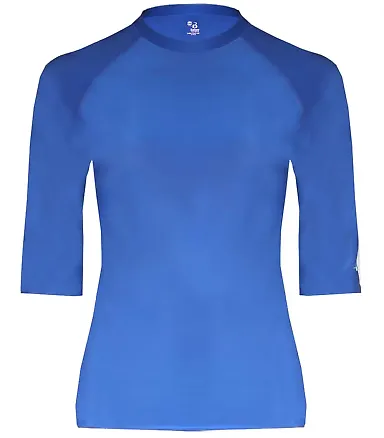 Badger Sportswear 4627 Pro-Compression Half-Sleeve Royal front view
