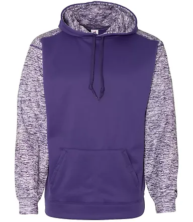 Badger Sportswear 1462 Sport Blend Performance Hoo Purple/ Purple Blend front view