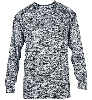 Badger Sportswear 4194 Blend Long Sleeve T-Shirt Navy front view