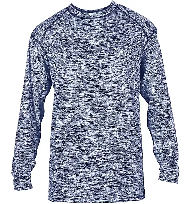 Badger Sportswear 4194 Blend Long Sleeve T-Shirt Royal front view