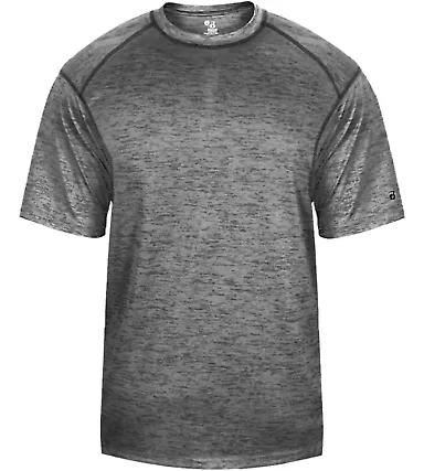 Badger Sportswear 2175 Tonal Blend Youth Tee Graphite Tonal Blend front view