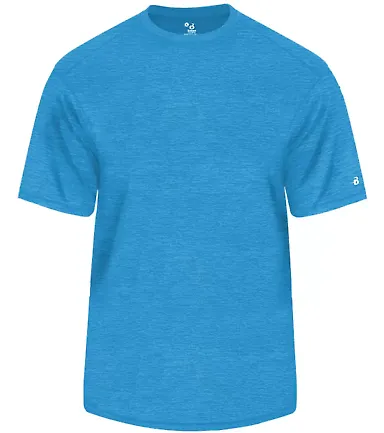 Badger Sportswear 2175 Tonal Blend Youth Tee Columbia Blue Tonal Blend front view
