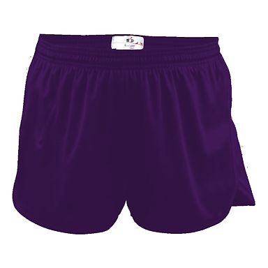purple track shorts