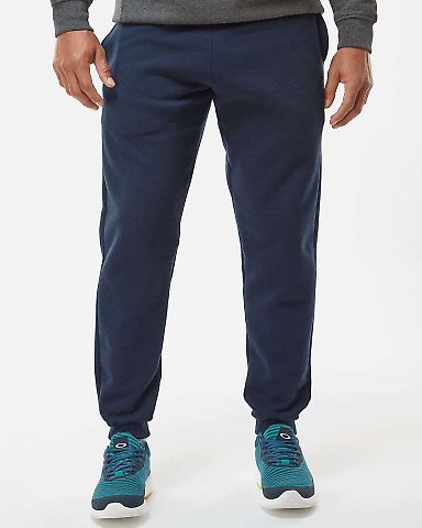 Badger Sportswear 1215 Athletic Fleece Jogger Pant in Navy front view
