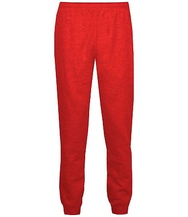 Badger Sportswear 1215 Athletic Fleece Jogger Pant in Red front view