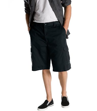 Dickies Workwear 43214 8.5 oz., 13 Loose Fit Cargo BLACK _30 front view