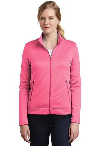 Nike AH6260  Ladies Therma-FIT Full-Zip Fleece Vivid Pink Hth front view
