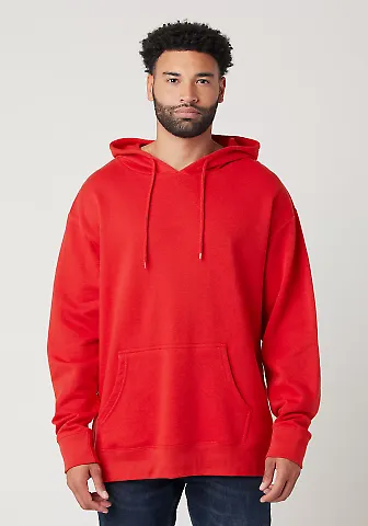 Cotton Heritage M2500 LIGHT PULLOVER HOODIE in Team red front view