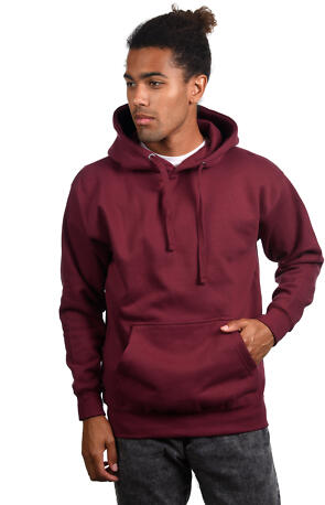 Cotton Heritage M2580 PREMIUM PULLOVER HOODIE Maroon front view