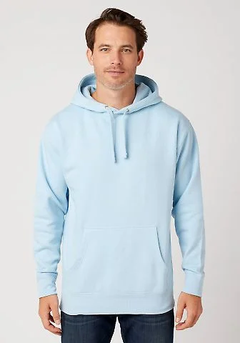 Cotton Heritage M2580 PREMIUM PULLOVER HOODIE in Sky blue front view