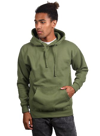 Cotton Heritage M2580 PREMIUM PULLOVER HOODIE Military Green front view