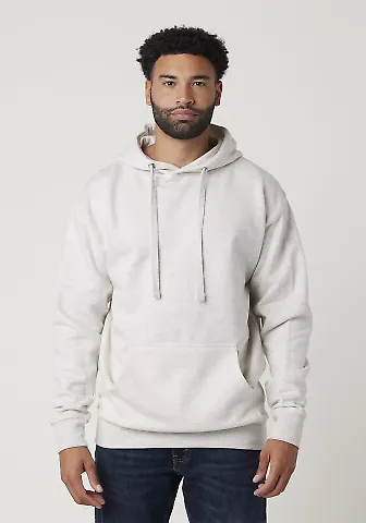 Cotton Heritage M2580 PREMIUM PULLOVER HOODIE in Oatmeal heather front view