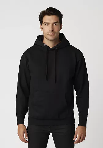 Cotton Heritage M2580 PREMIUM PULLOVER HOODIE in Black front view