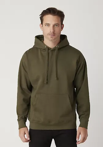 Cotton Heritage M2580 PREMIUM PULLOVER HOODIE in Military green front view