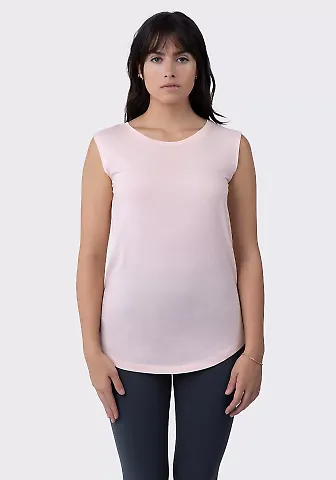 Cotton Heritage W1217 Cotton Modal Sleeveless Tank Nude Pink front view