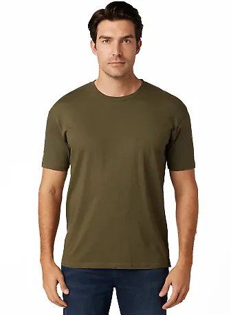 Cotton Heritage MC1041 Retail S/S Crew Tee in Military green front view