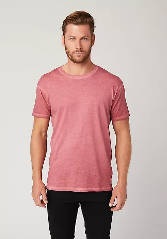 Cotton Heritage MC1042 Mens Oil Wash Tee Brick Red front view