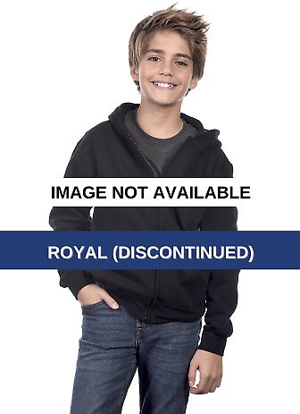 Cotton Heritage Y2560 PREMIUM YOUTH FULL-ZIP HOODI Royal (Discontinued) front view