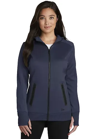 New Era Apparel LNEA522 New Era Ladies Venue Flee True Navy front view