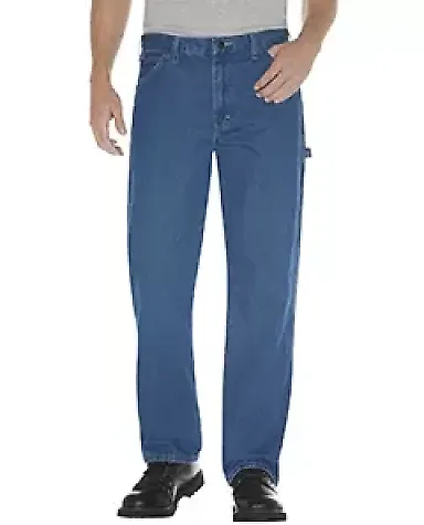 Dickies Workwear 19294 Unisex Relaxed Fit Stonewas SW IND BLUE _34 front view