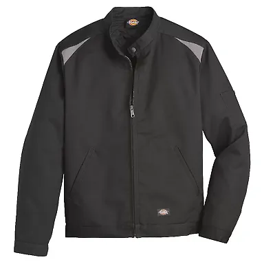 Dickies Workwear LJ605 Unisex Industrial Insulated BLACK/ SILVER front view