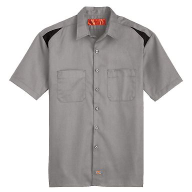 Dickies Workwear LS605 Men's 4.6 oz. Performance T SMOKE/ BLACK front view