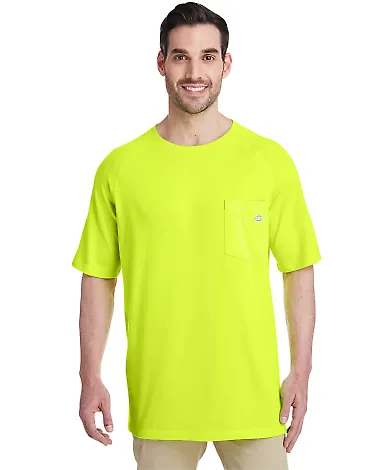 Dickies Workwear SS600 Men's 5.5 oz. Temp-IQ Perfo BRIGHT YELLOW front view