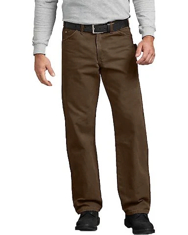 Dickies Workwear DU336R Men's Relaxed Fit Straight in Timber _38 front view