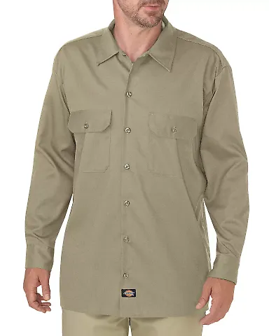 Dickies Workwear WL675 Men's FLEX Relaxed Fit Long DESERT SAND front view