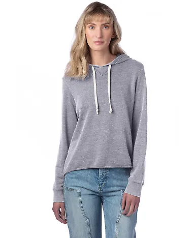 Alternative Apparel 8626 Ladies' Lazy Day Pullover NICKEL front view