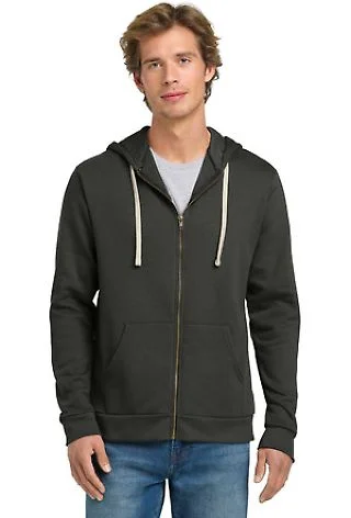 Next Level Apparel 9602 Unisex Zip Hoodie in Heavy metal front view