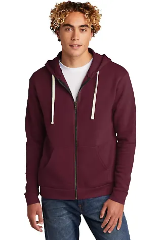 Next Level Apparel 9602 Unisex Zip Hoodie in Maroon front view