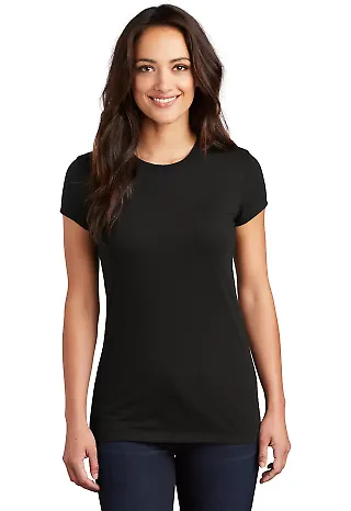 District Clothing DT155 District  Women's Fitted P Black front view