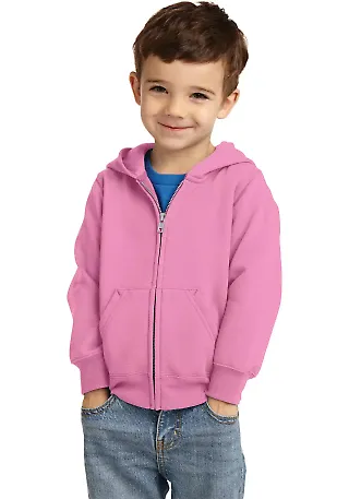 Port & Company CAR78TZH  Toddler Core Fleece Full- Candy Pink front view