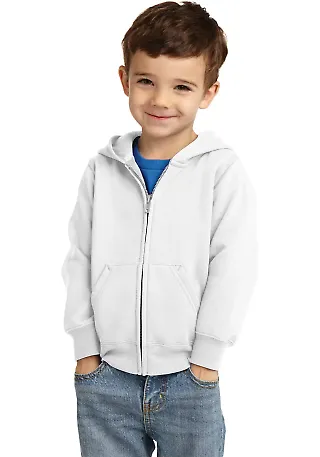 Port & Company CAR78TZH  Toddler Core Fleece Full- White front view