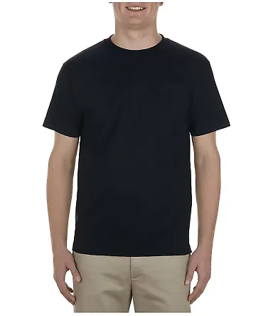 Alstyle 1905 Adult Pocket Tee Black front view