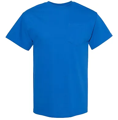 Alstyle 1905 Adult Pocket Tee Royal front view